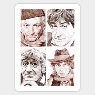 Hartnell/Troughton/Pertwee/Baker Sticker